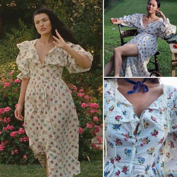 Doen Dresses & Skirts - DOEN Lucretia Floral Dress Size L NWT